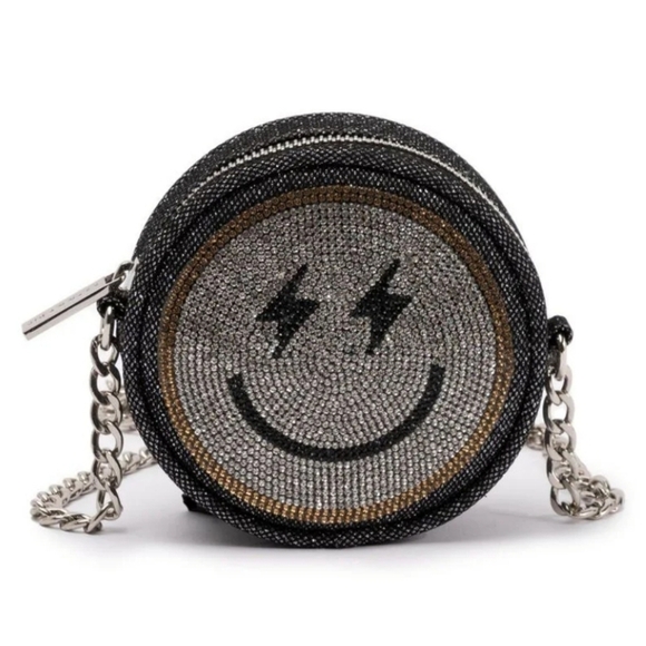 Skinnydip London Smile HotFix Mini Crossbody in Black - Picture 1 of 5